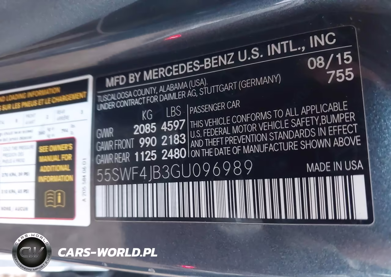 2016 Mercedes-Benz C 300 Sport VIN:55SWF4JB3GU096989 - 9