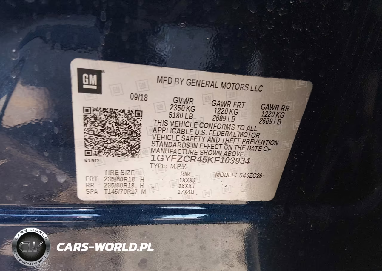 2019 Cadillac Xt4 Premium Luxury VIN:1GYFZCR45KF103934 - 9