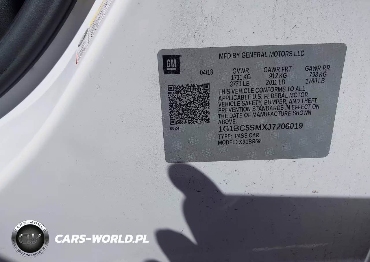 2018 Chevrolet Cruze Ls Auto VIN:1G1BC5SMXJ7206019 - 9