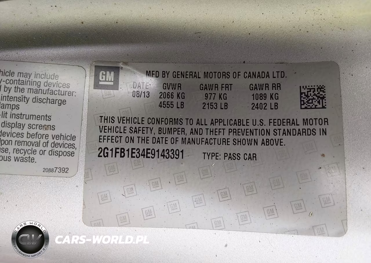 2014 Chevrolet Camaro 1Lt VIN:2G1FB1E34E9143391 - 9