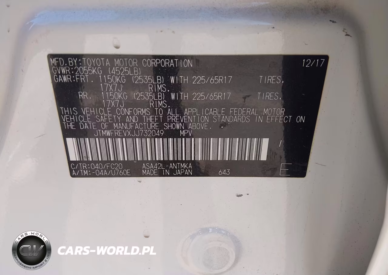 2018 Toyota Rav4 Xle VIN:JTMWFREVXJJ732049 - 9