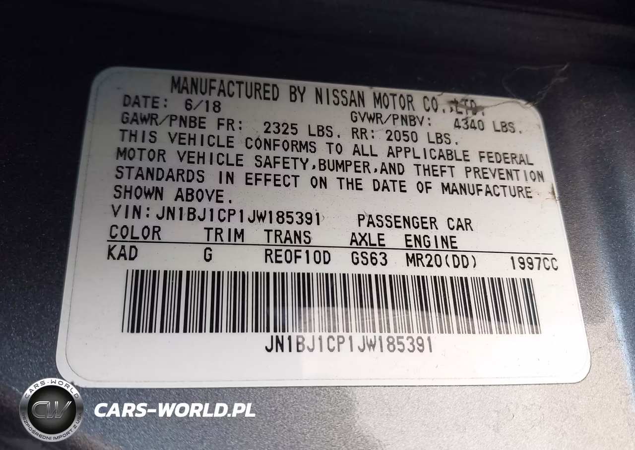 2018 Nissan Rogue Sport S VIN:JN1BJ1CP1JW185391 - 9