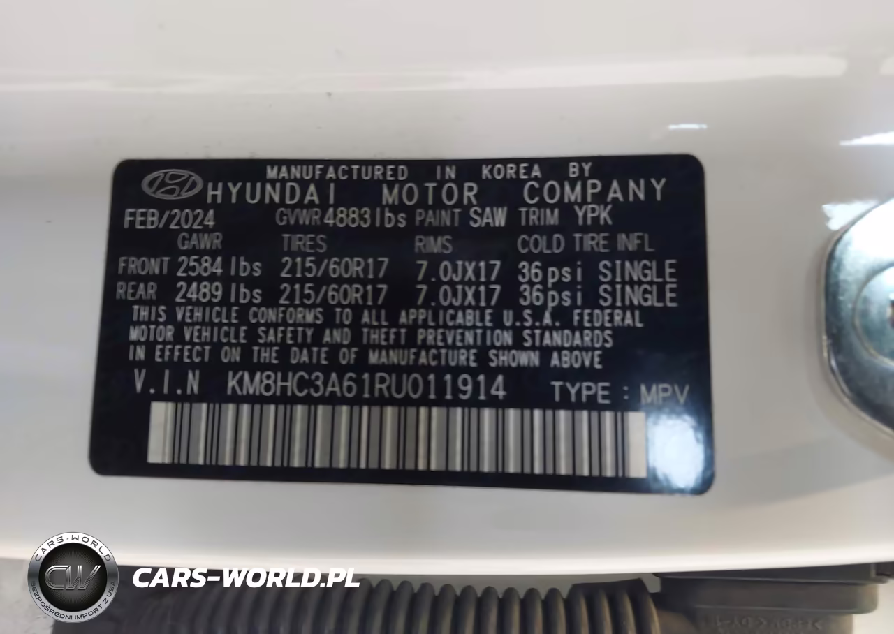 2024 Hyundai Kona Electric Sel VIN:KM8HC3A61RU011914 - 9