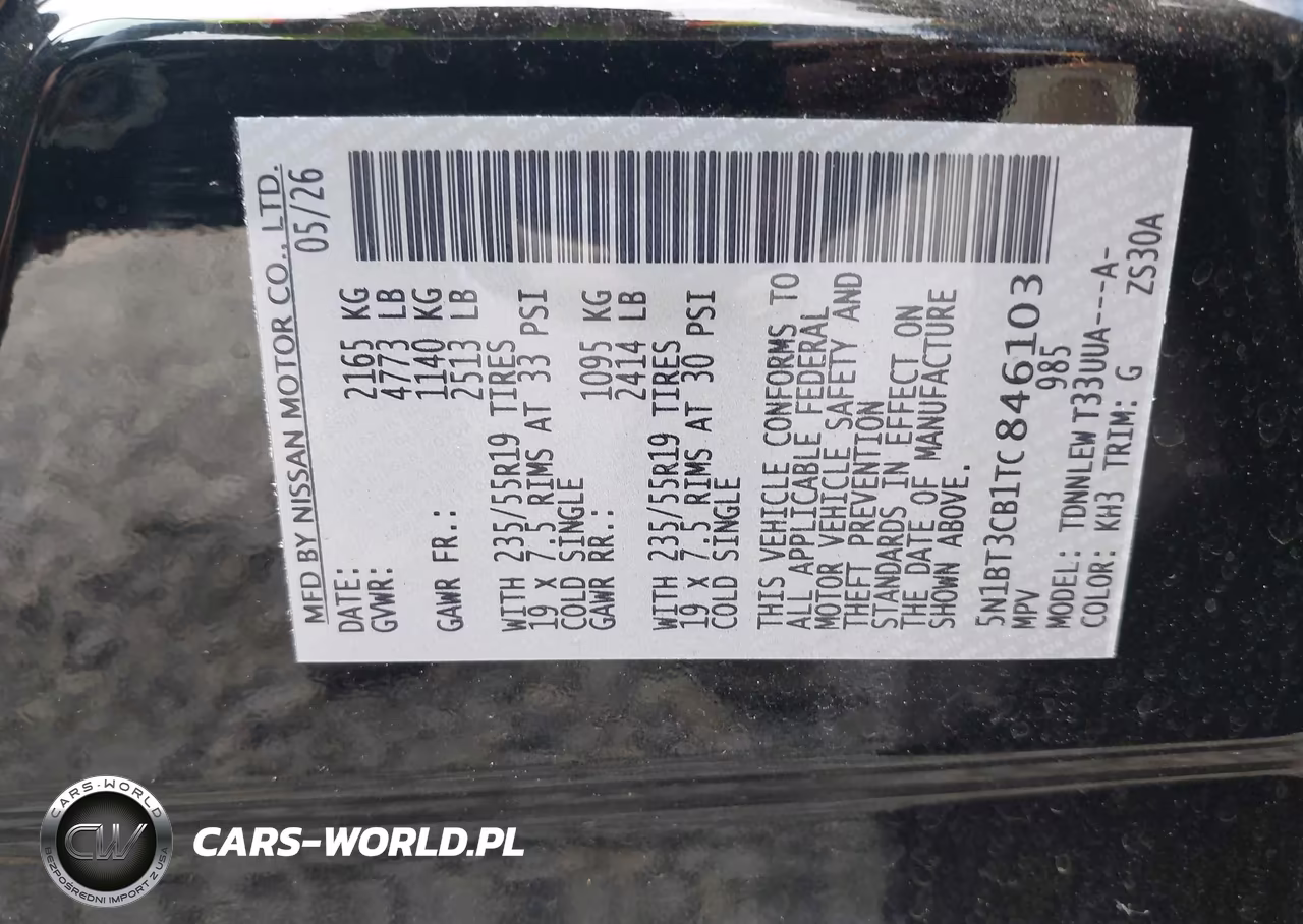 2026 Nissan Rogue Sl VIN:5N1BT3CB1TC846103 - 9