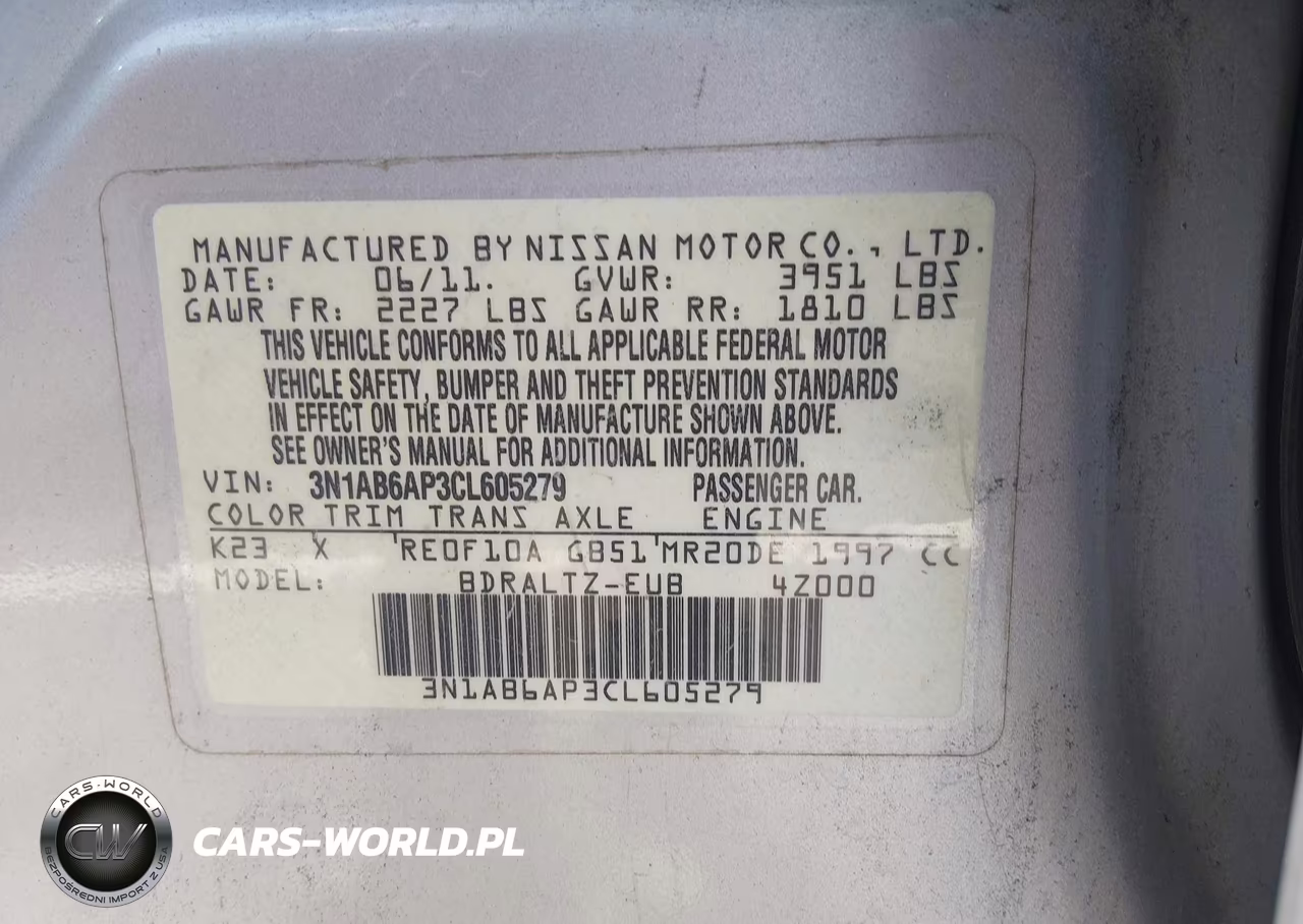 2012 Nissan Sentra 2.0 Sr VIN:3N1AB6AP3CL605279 - 9