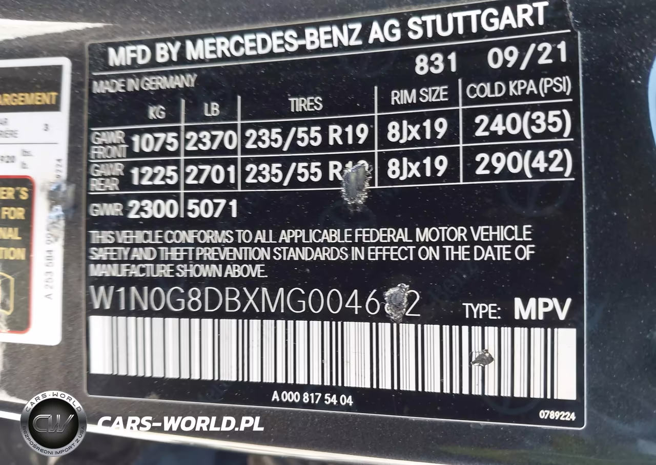 2021 Mercedes-Benz Glc 300 Suv VIN:W1N0G8DBXMG004682 - 9