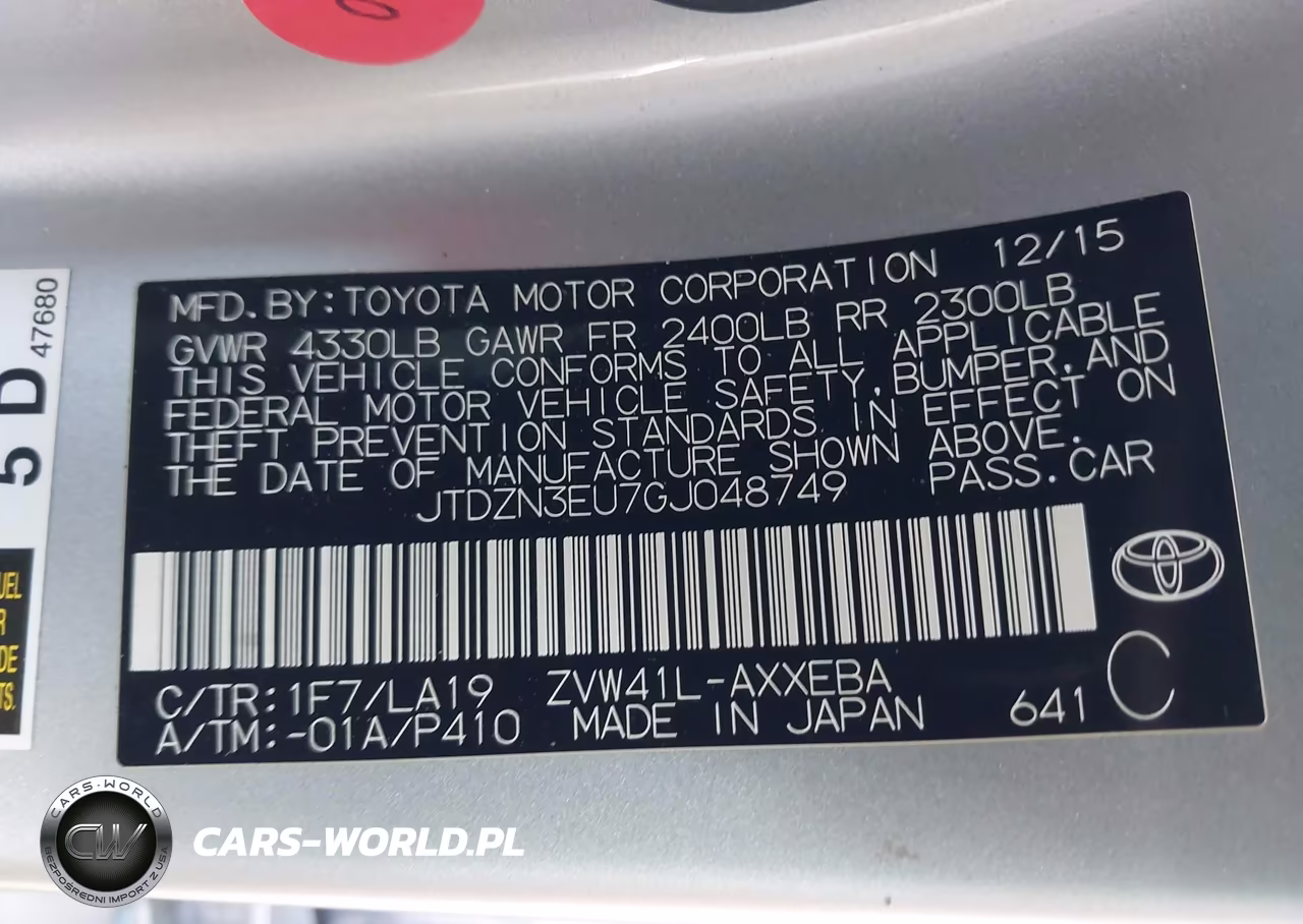 2016 Toyota Prius V Four VIN:JTDZN3EU7GJ048749 - 9