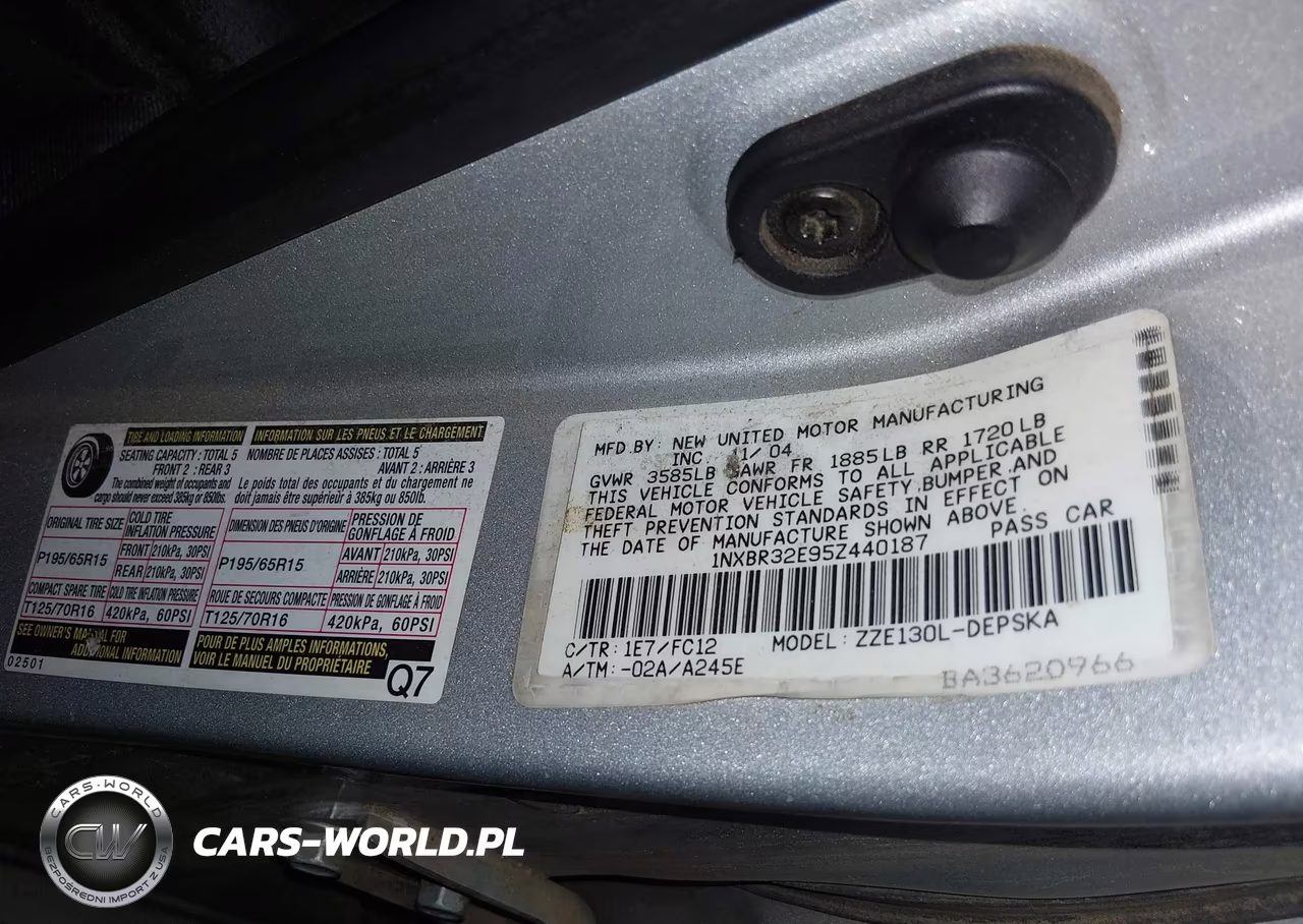 2005 Toyota Corolla S VIN:1NXBR32E95Z440187 - 9