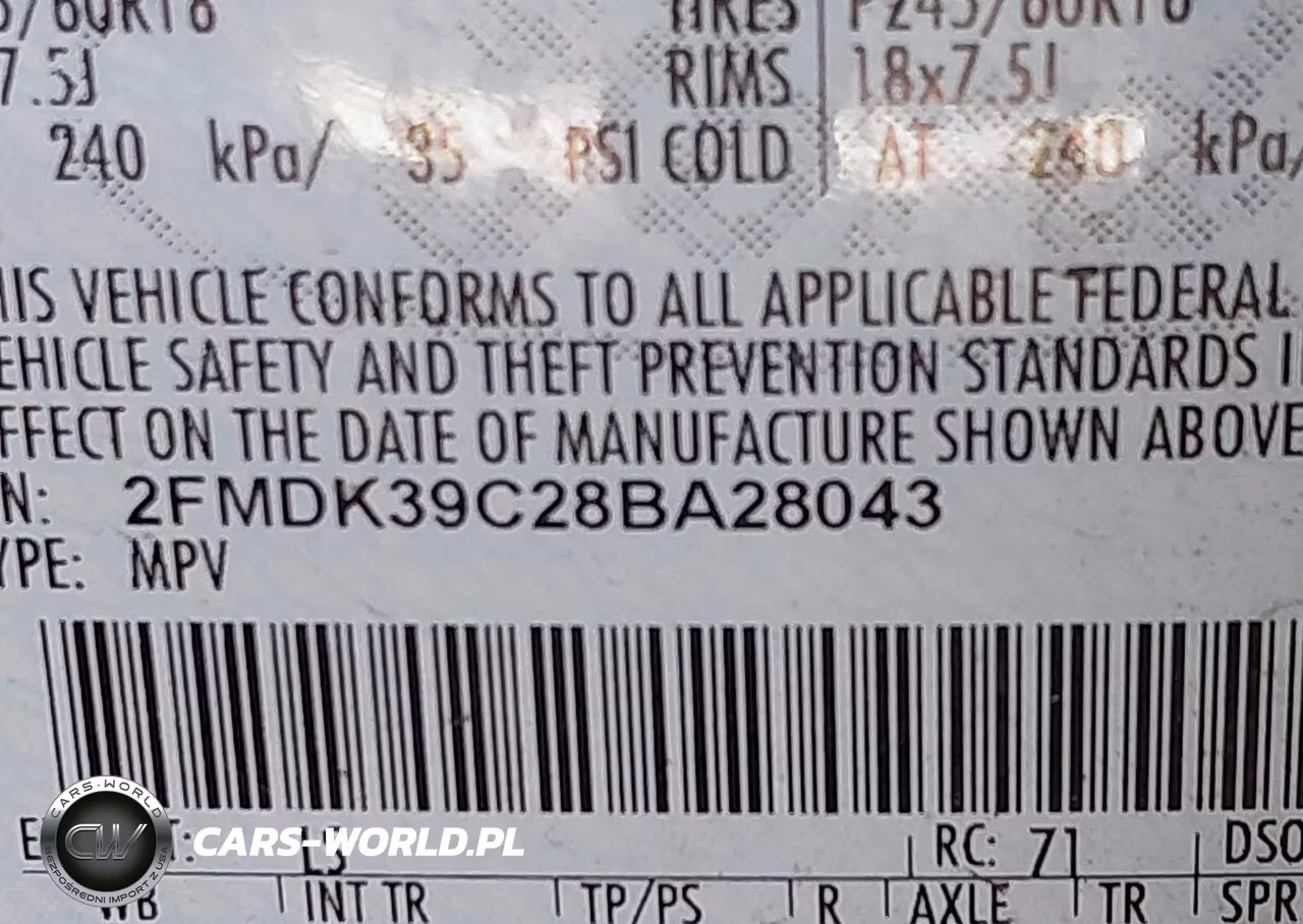 2008 Ford Edge Limited VIN:2FMDK39C28BA28043 - 9