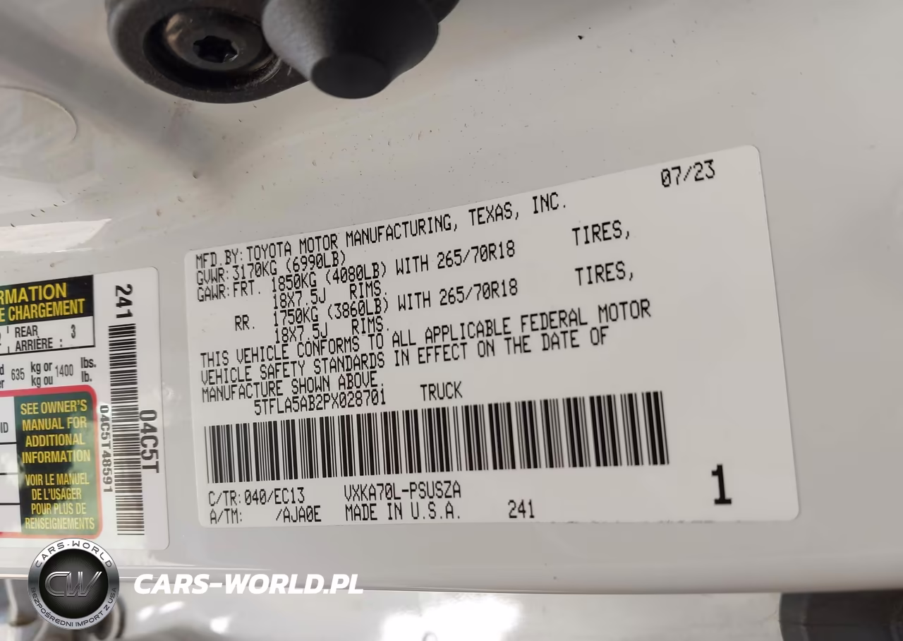 2023 Toyota Tundra Sr5 VIN:5TFLA5AB2PX028701 - 9