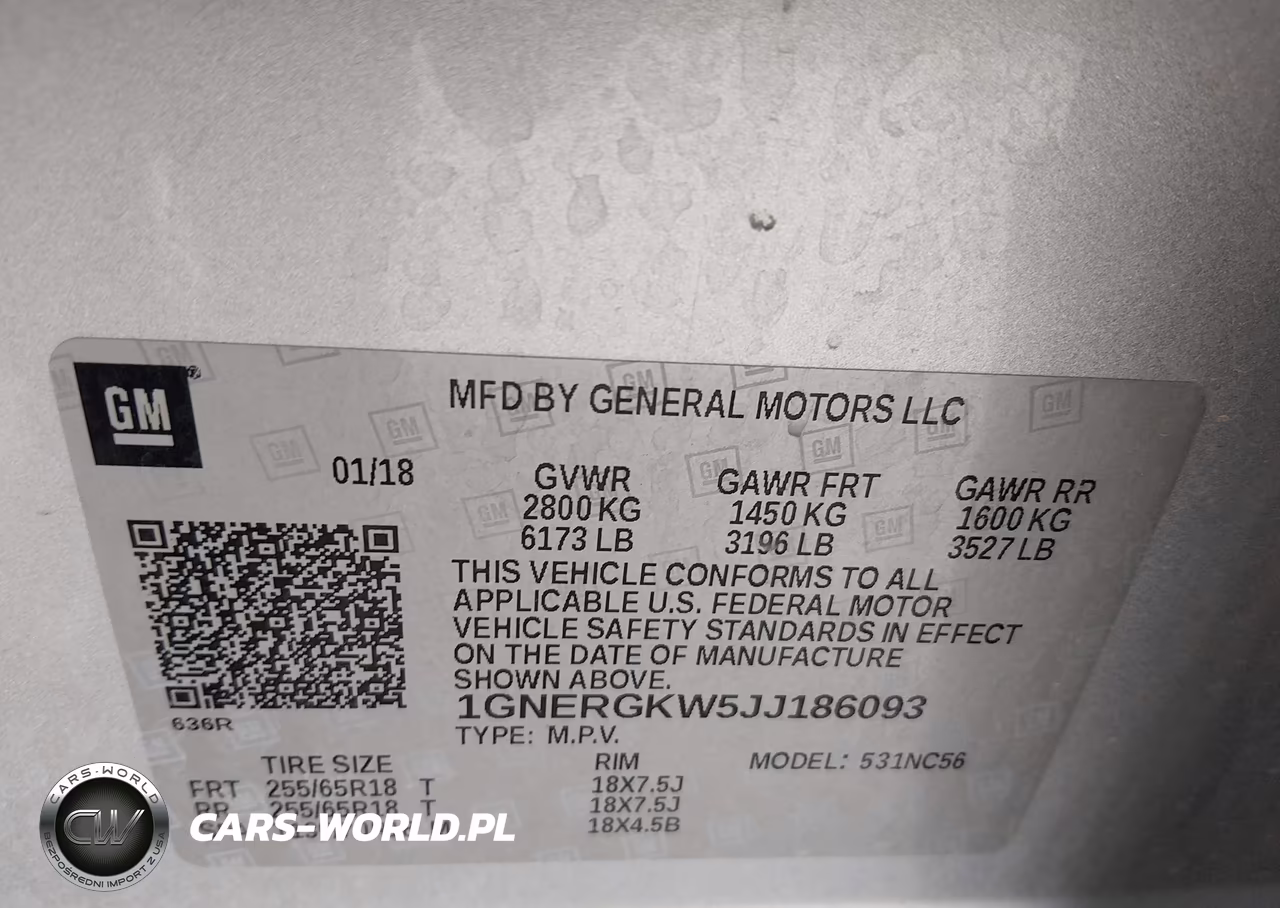 2018 Chevrolet Traverse 1Lt VIN:1GNERGKW5JJ186093 - 9