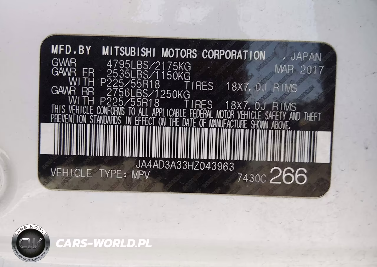 2017 Mitsubishi Outlander Se VIN:JA4AD3A33HZ043963 - 9