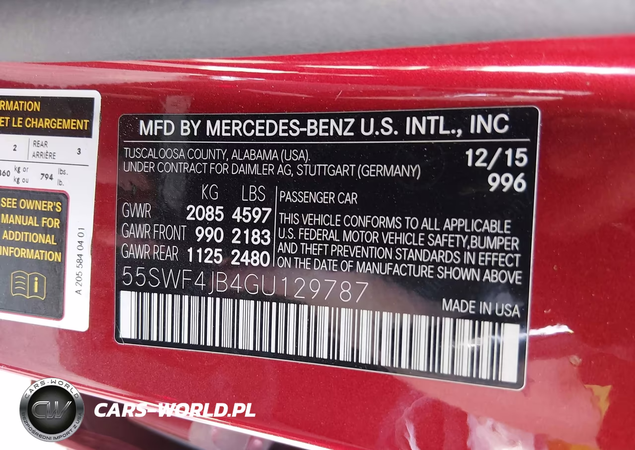 MERCEDES-BENZ C 300 VIN:55SWF4JB4GU129787 - 9