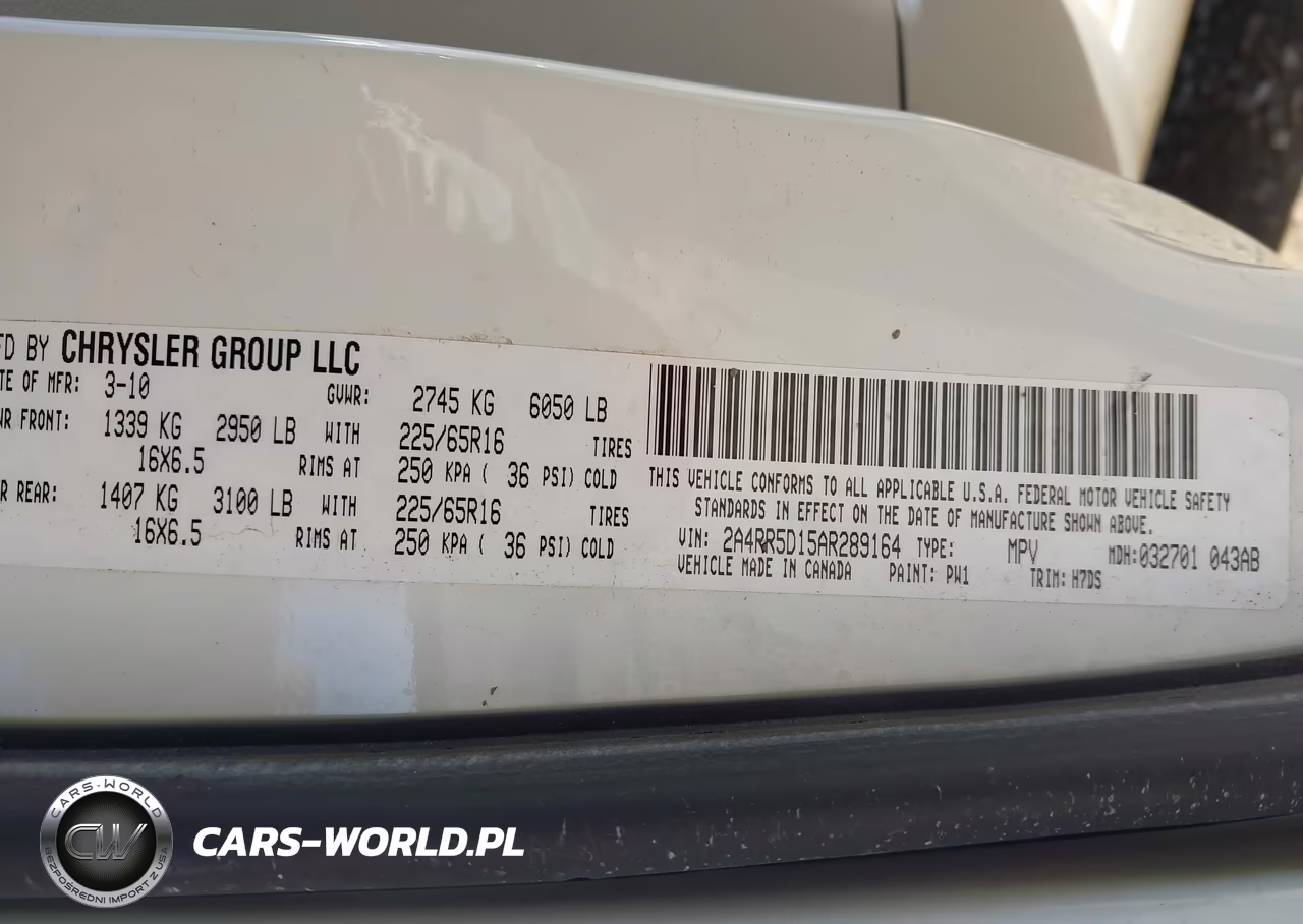 2010 Chrysler Town & Country Touring VIN:2A4RR5D15AR289164 - 9