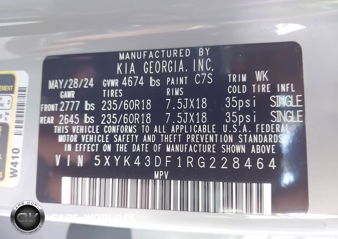 2024 Kia Sportage Sx VIN:5XYK43DF1RG228464 - 9