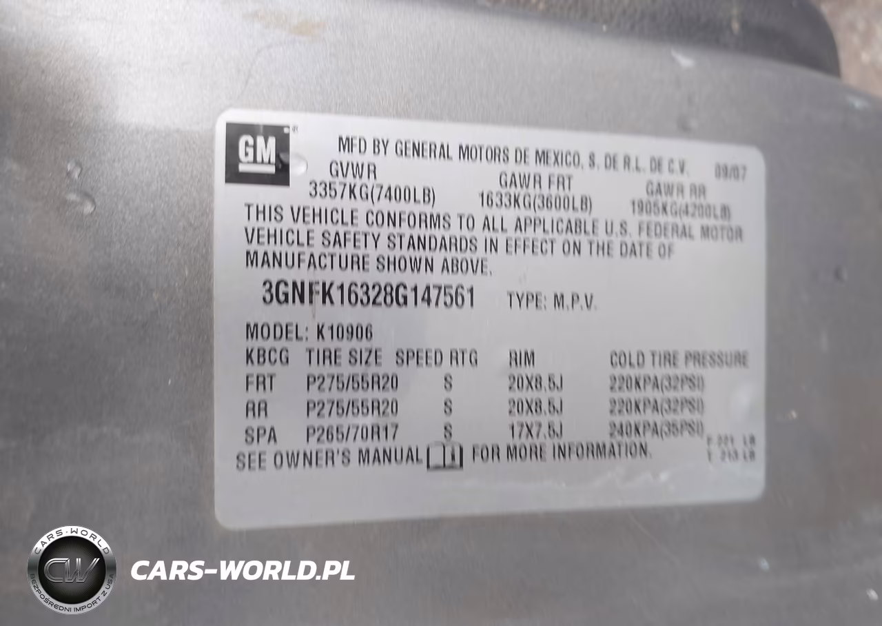 2008 Chevrolet Suburban 1500 Lt VIN:3GNFK16328G147561 - 9