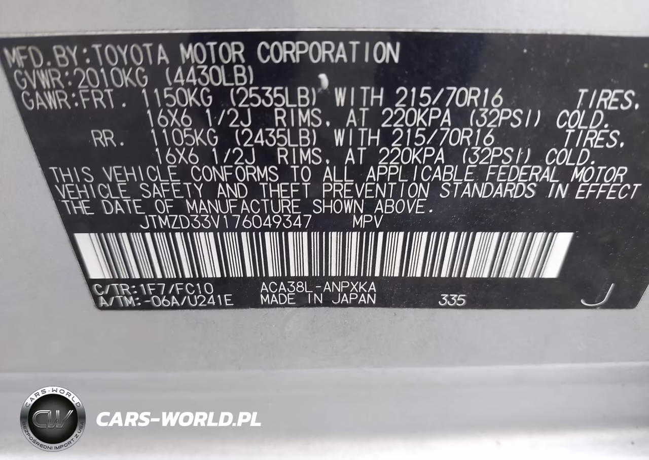 2007 Toyota Rav4 VIN:JTMZD33V176049347 - 9