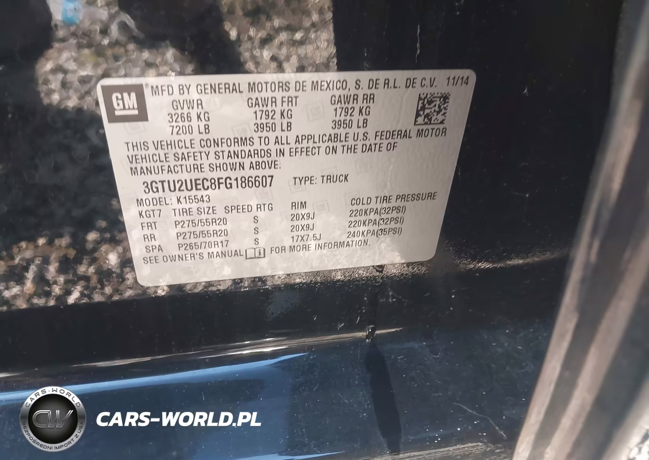2015 GMC Sierra 1500 Sle VIN:3GTU2UEC8FG186607 - 9