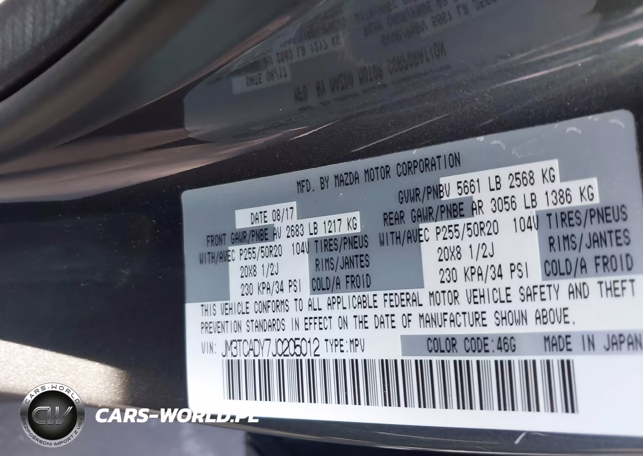 2018 Mazda Cx-9 Grand Touring VIN:JM3TCADY7J0205012 - 9