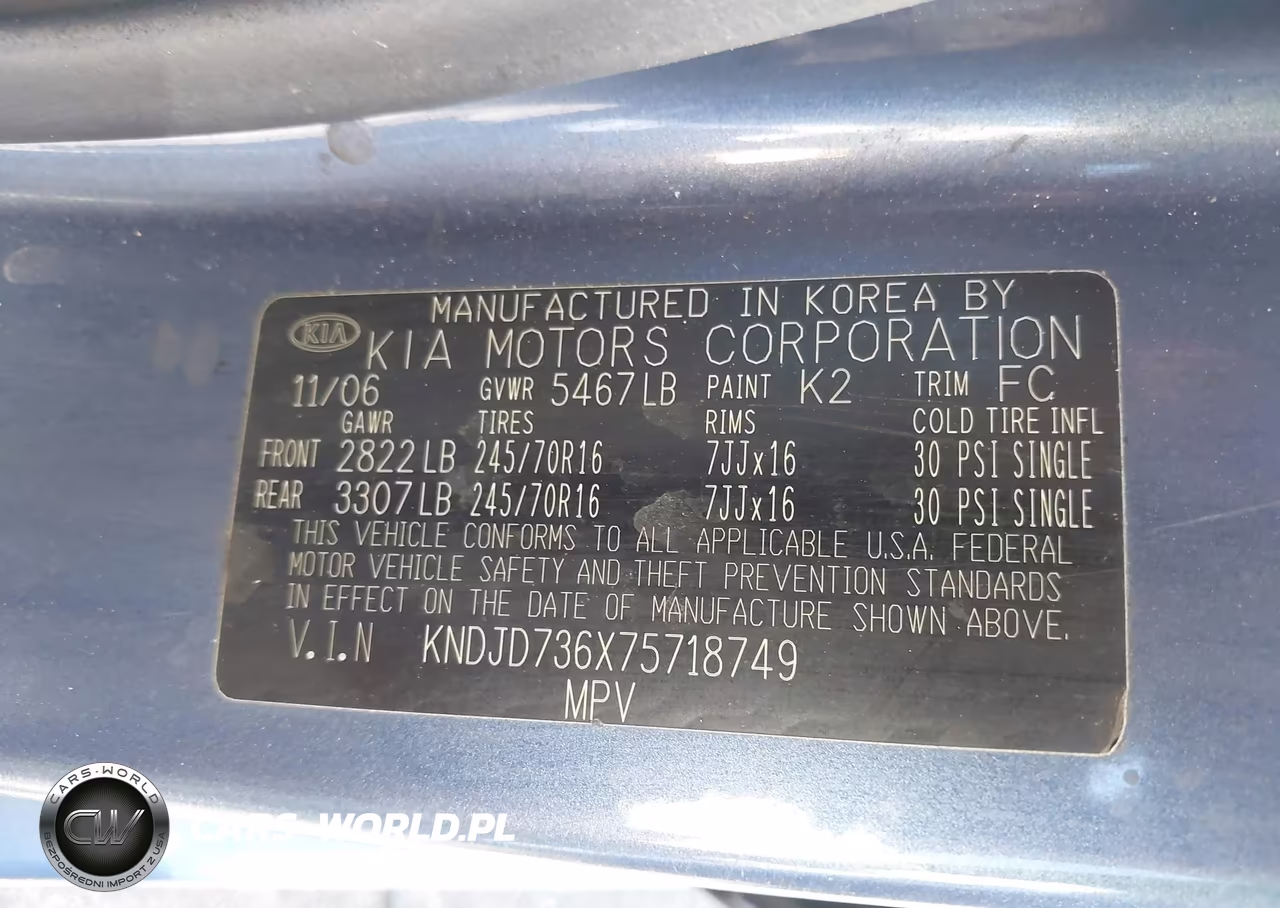 2007 Kia Sorento Lx VIN:KNDJD736X75718749 - 9