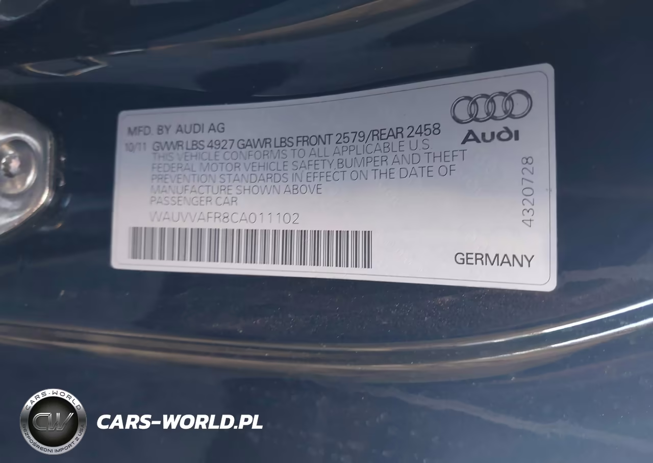 2012 Audi S5 4.2 Premium Plus VIN:WAUVVAFR8CA011102 - 9