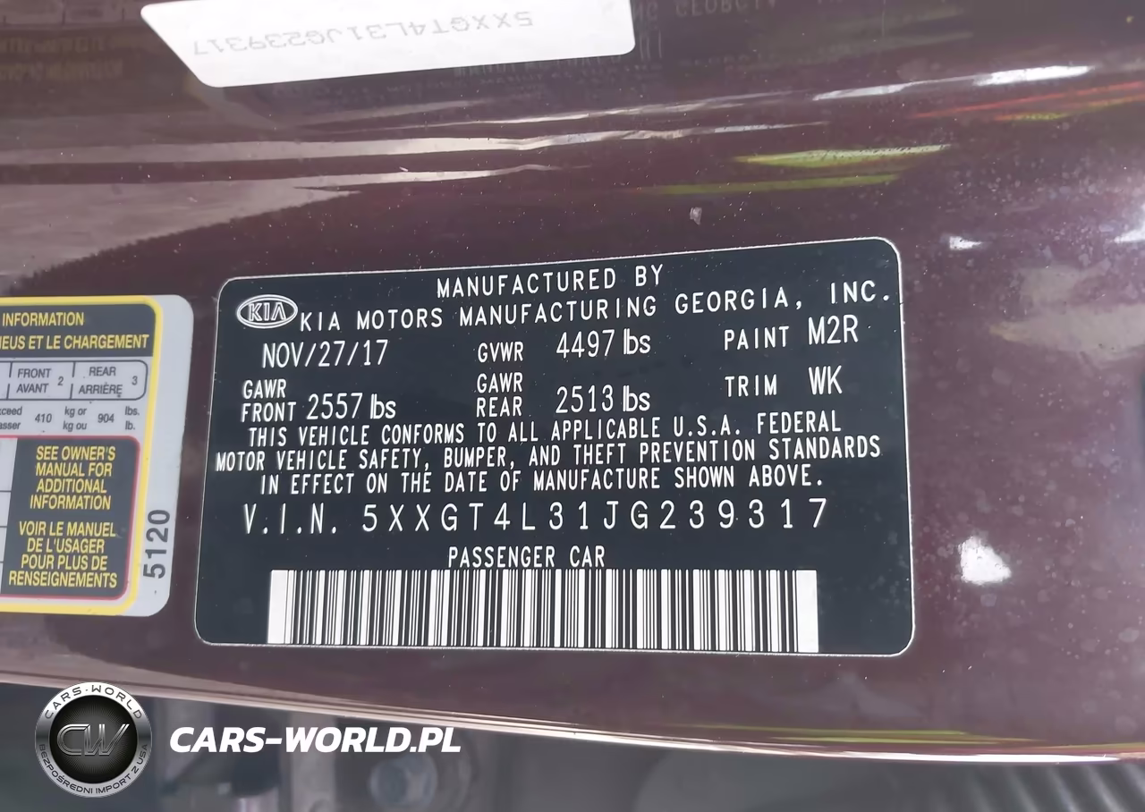 2018 Kia Optima Lx VIN:5XXGT4L31JG239317 - 9