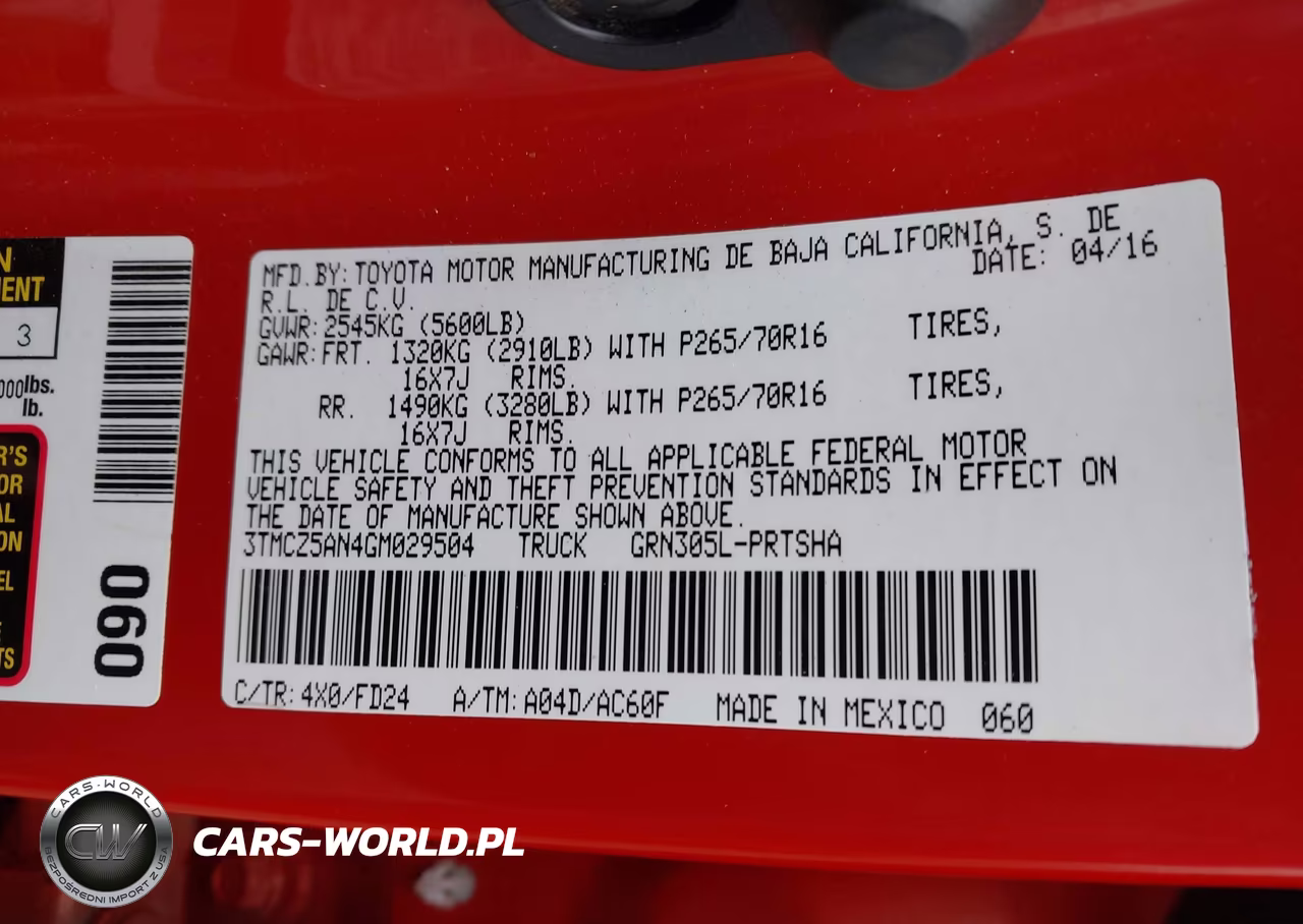 2016 Toyota Tacoma Trd Off Road VIN:3TMCZ5AN4GM029504 - 9