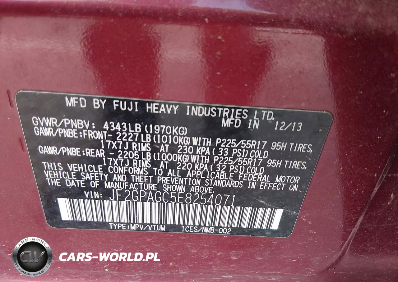 2014 Subaru Xv Crosstrek 2.0I Limited VIN:JF2GPAGC5E8254071 - 9