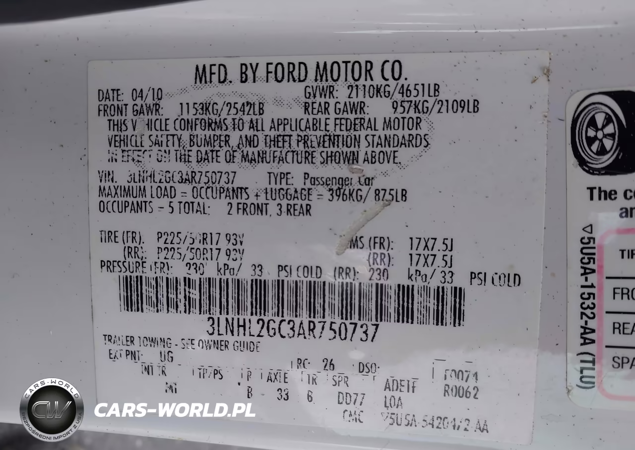 2010 Lincoln Mkz VIN:3LNHL2GC3AR750737 - 9