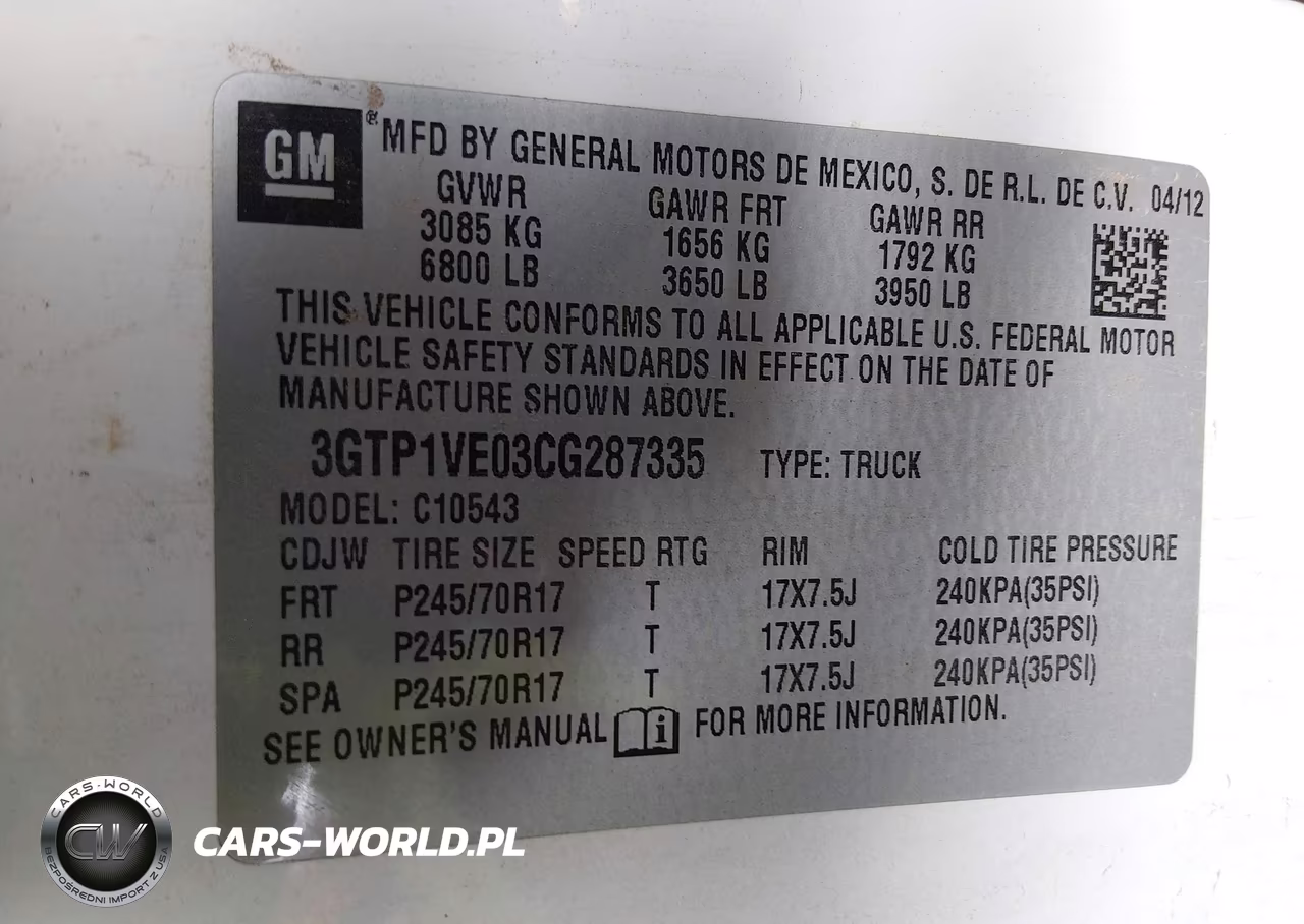 2012 GMC Sierra 1500 Sle VIN:3GTP1VE03CG287335 - 9
