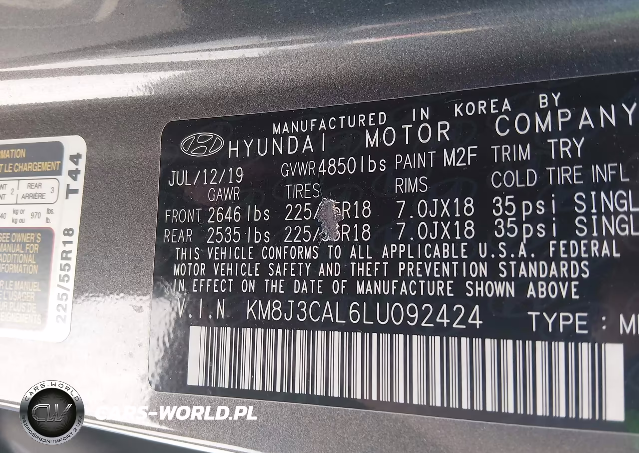 2020 Hyundai Tucson Limited VIN:KM8J3CAL6LU092424 - 9