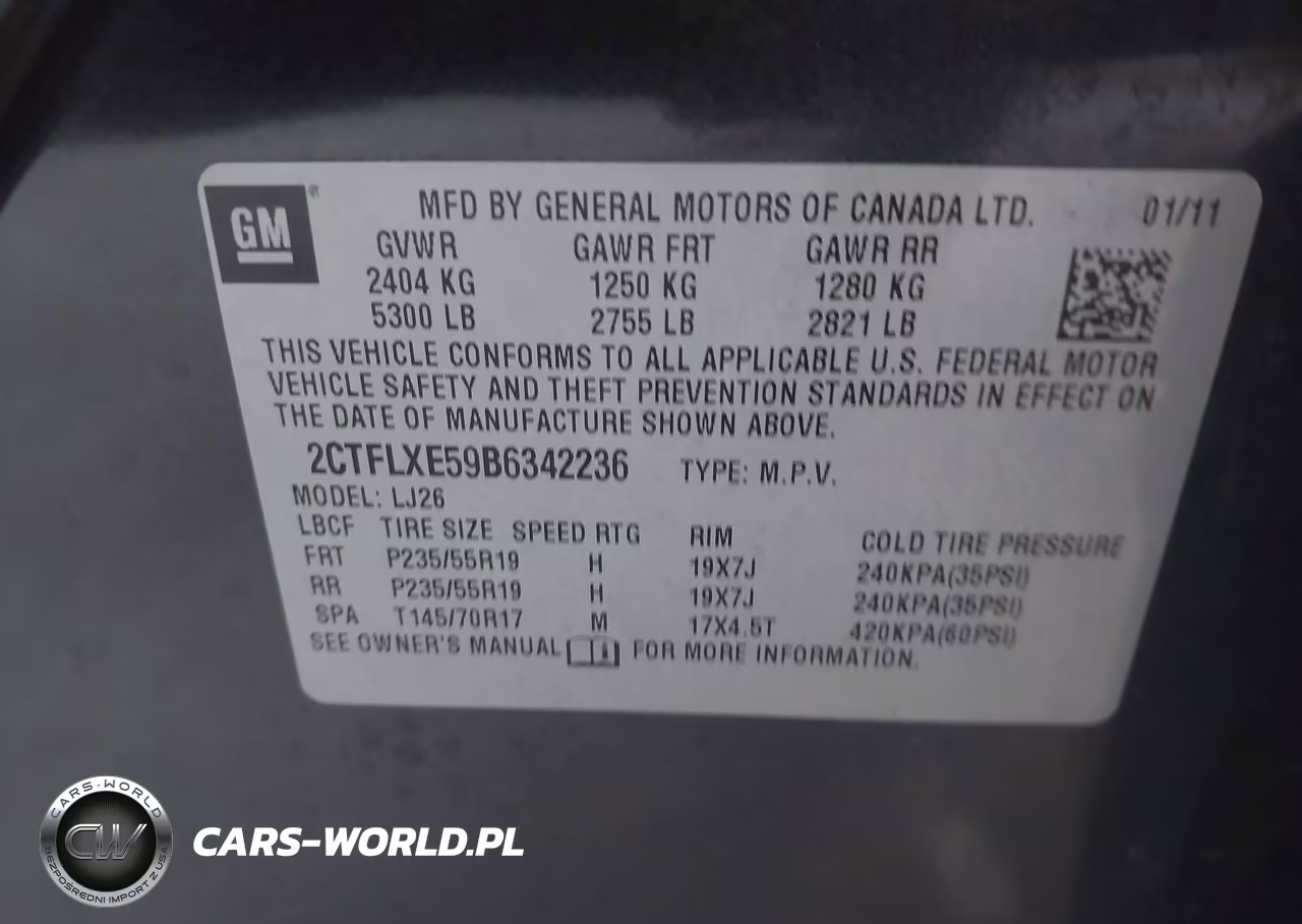 2011 GMC Terrain Slt-2 VIN:2CTFLXE59B6342236 - 9