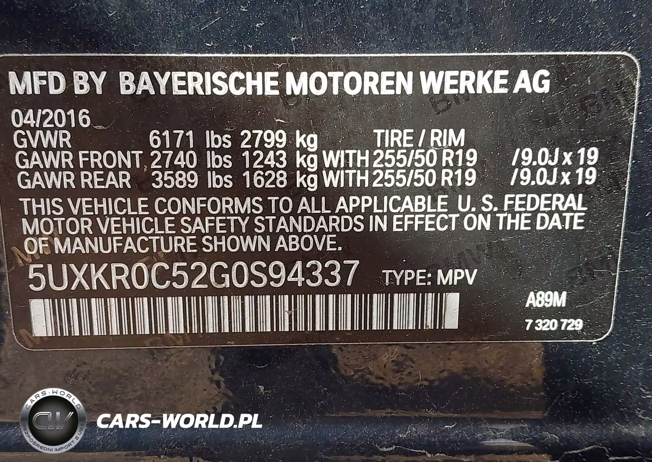 2016 BMW X5 xDrive35I VIN:5UXKR0C52G0S94337 - 9