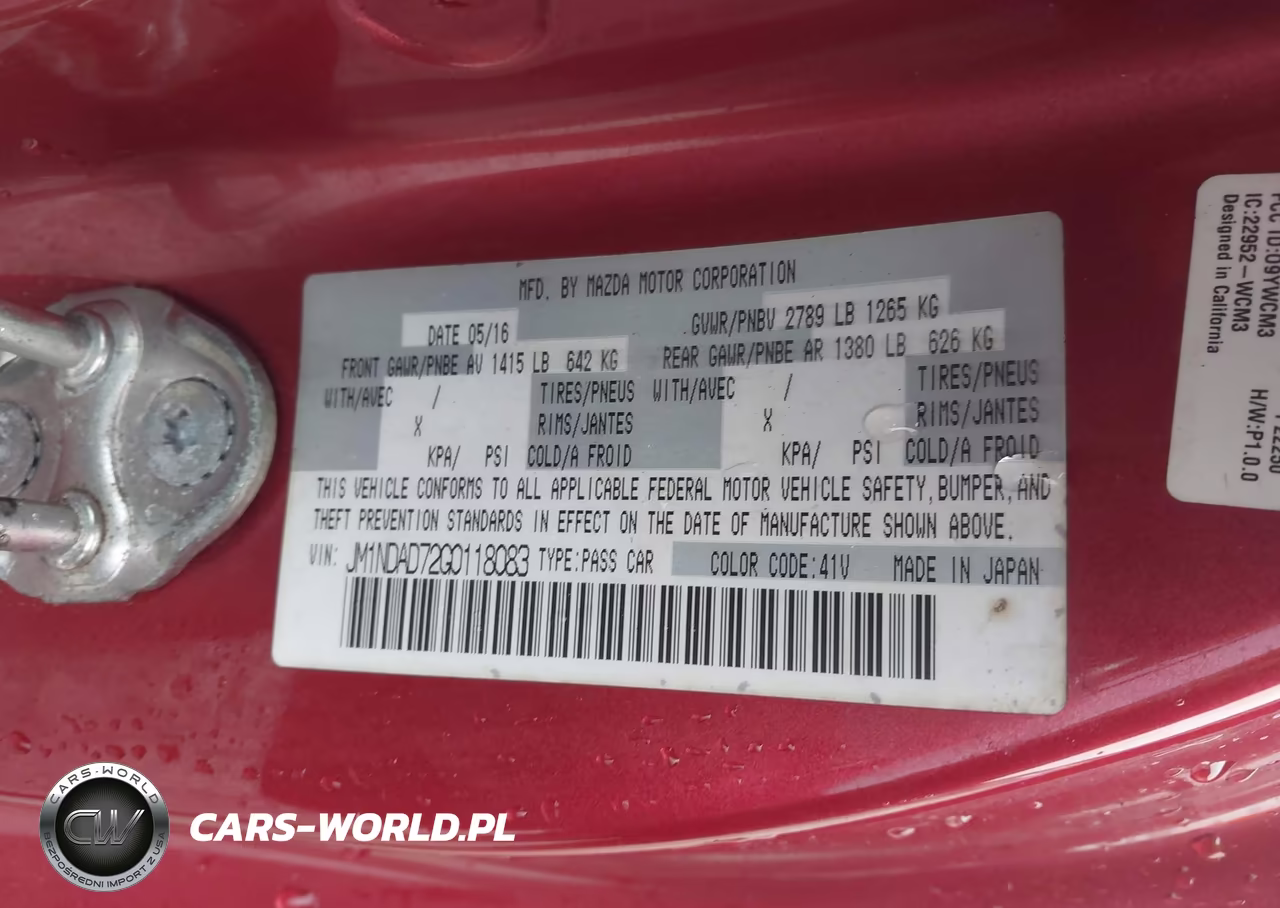 2016 Mazda Mx-5 Miata Grand Touring VIN:JM1NDAD72G0118083 - 9