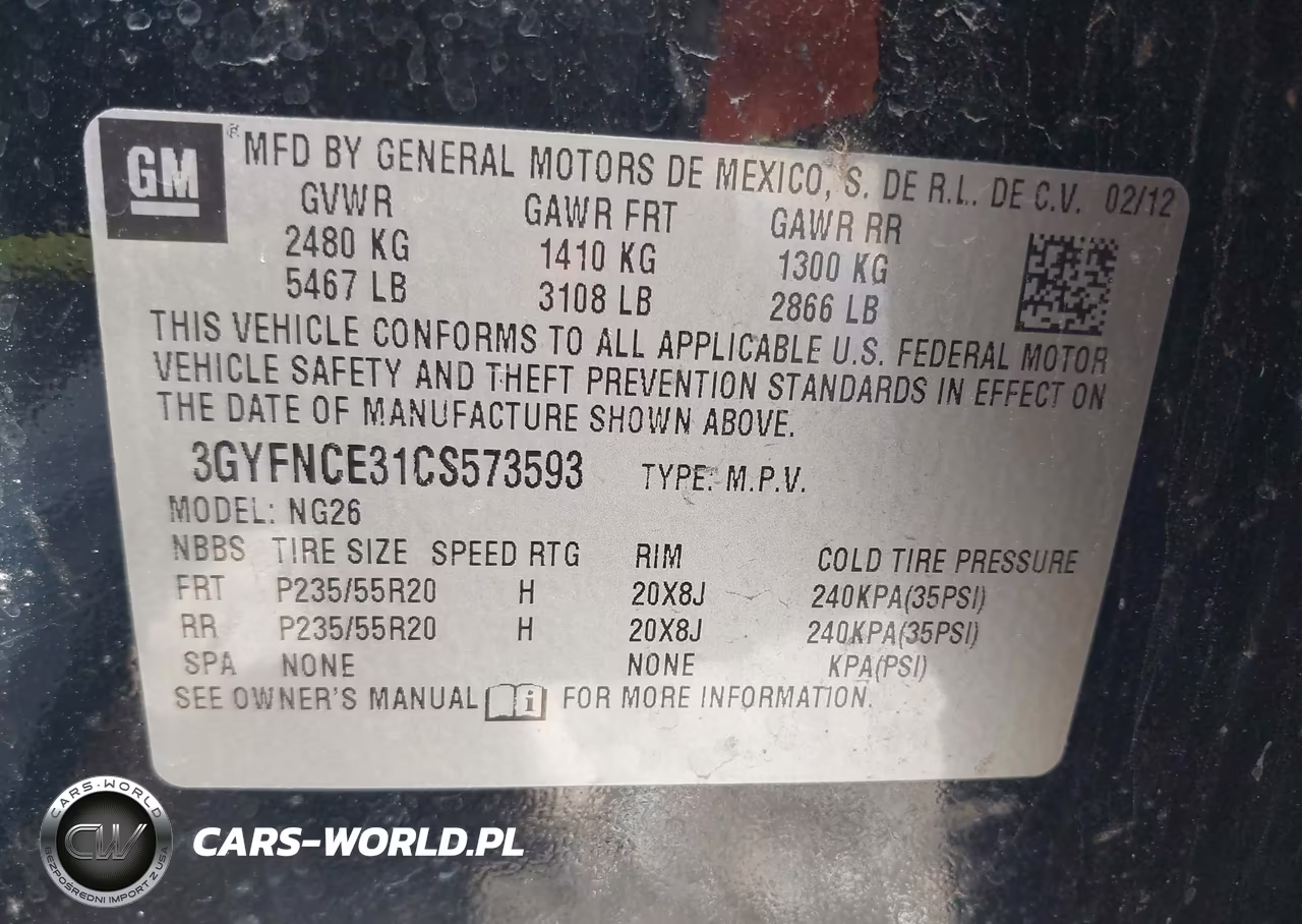 2012 Cadillac Srx Premium Collection VIN:3GYFNCE31CS573593 - 9