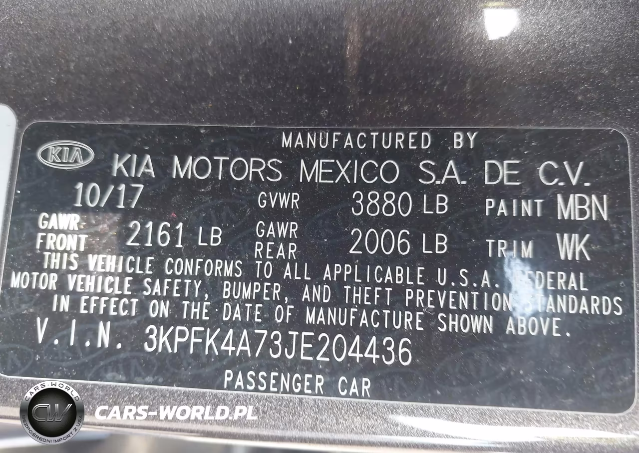 2018 Kia Forte Lx VIN:3KPFK4A73JE204436 - 9