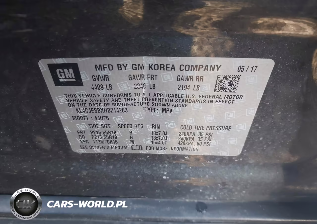 2017 Buick Encore Preferred VIN:KL4CJESBXHB214283 - 9