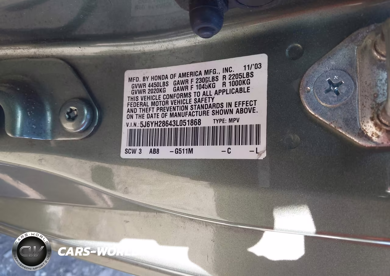 2003 Honda Element Ex VIN:5J6YH28643L051868 - 9