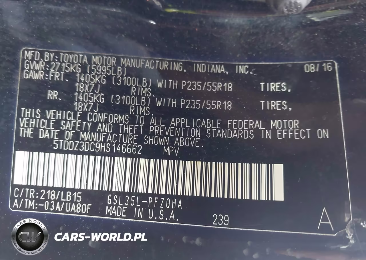 2017 Toyota Sienna Limited Premium 7 Passenger VIN:5TDDZ3DC9HS146662 - 9