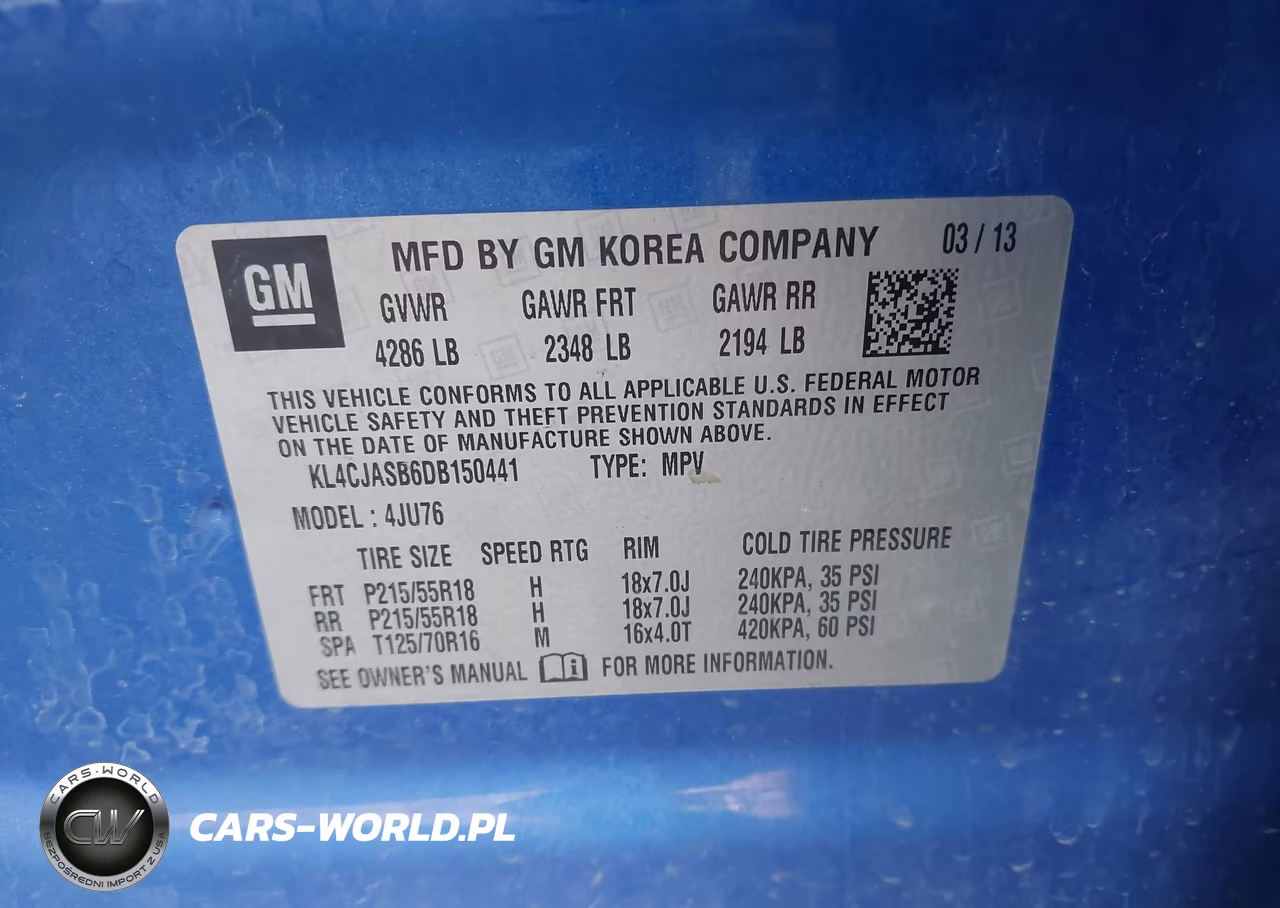 2013 Buick Encore VIN:KL4CJASB6DB150441 - 9