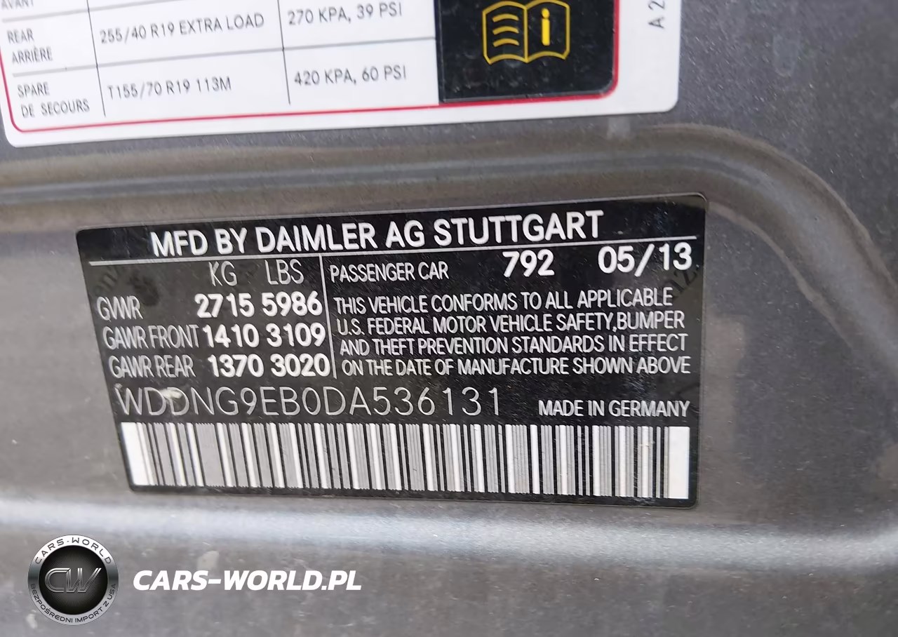 2013 Mercedes-Benz S 550 4Matic VIN:WDDNG9EB0DA536131 - 9