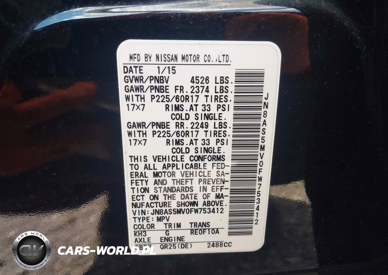 2015 Nissan Rogue Select S VIN:JN8AS5MV0FW753412 - 9
