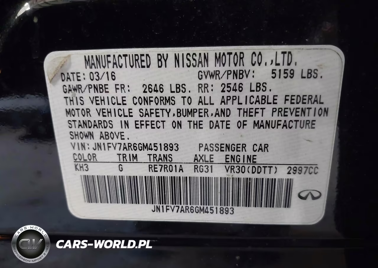 2016 Infiniti Q50 3.0T Red Sport 400 VIN:JN1FV7AR6GM451893 - 9
