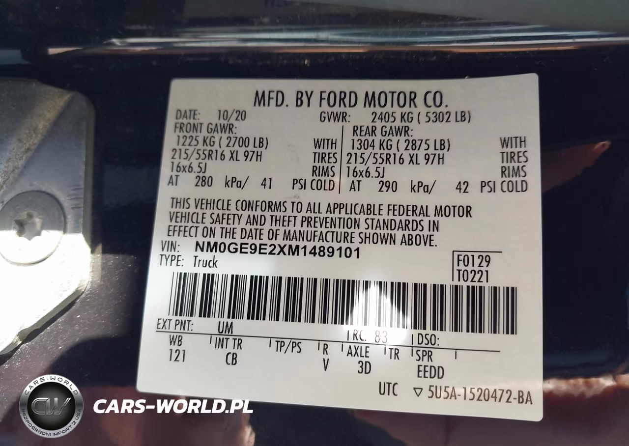 2021 Ford Transit Connect Xl Passenger VIN:NM0GE9E2XM1489101 - 9