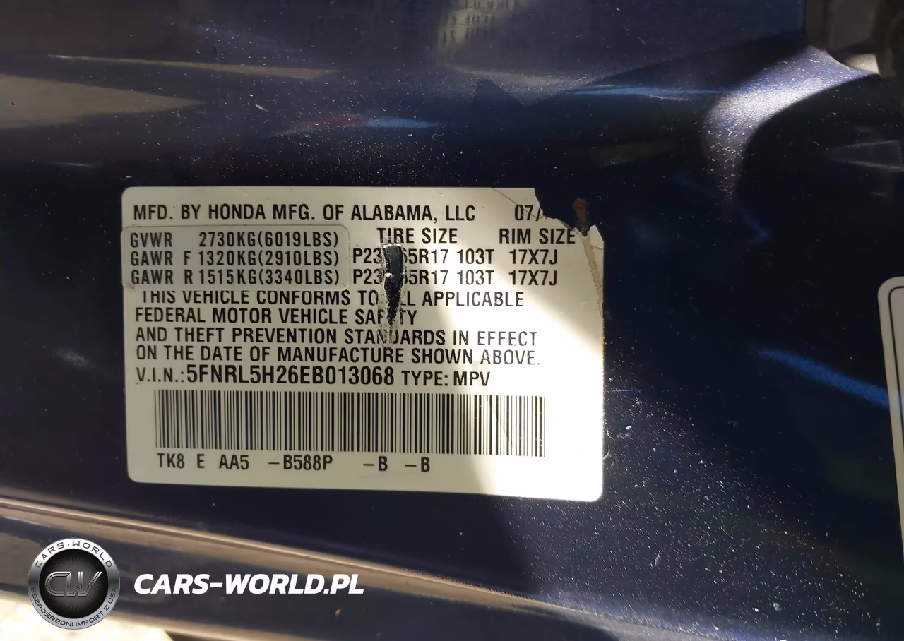 2014 Honda Odyssey Lx VIN:5FNRL5H26EB013068 - 9