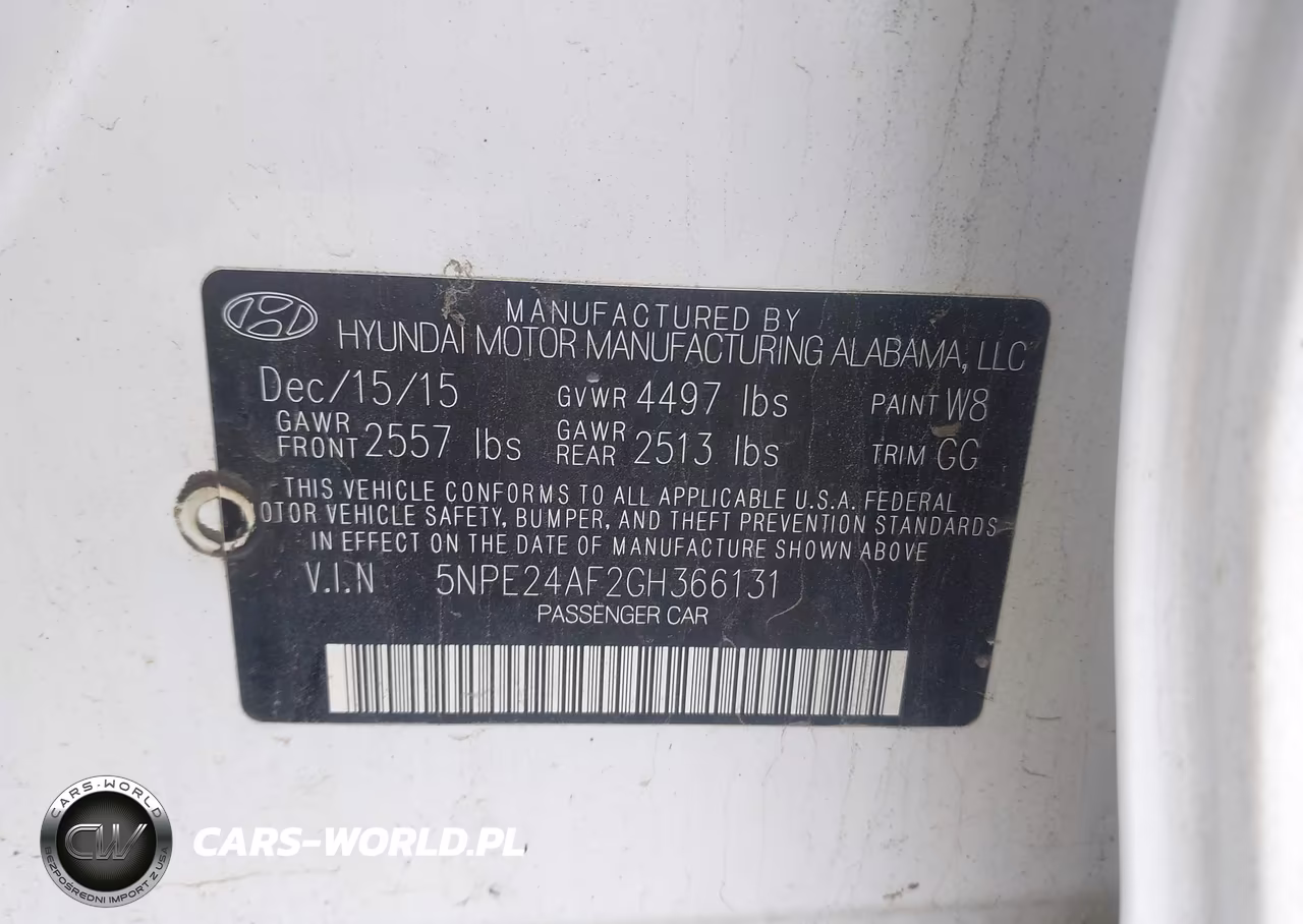 2016 Hyundai Sonata Se VIN:5NPE24AF2GH366131 - 9