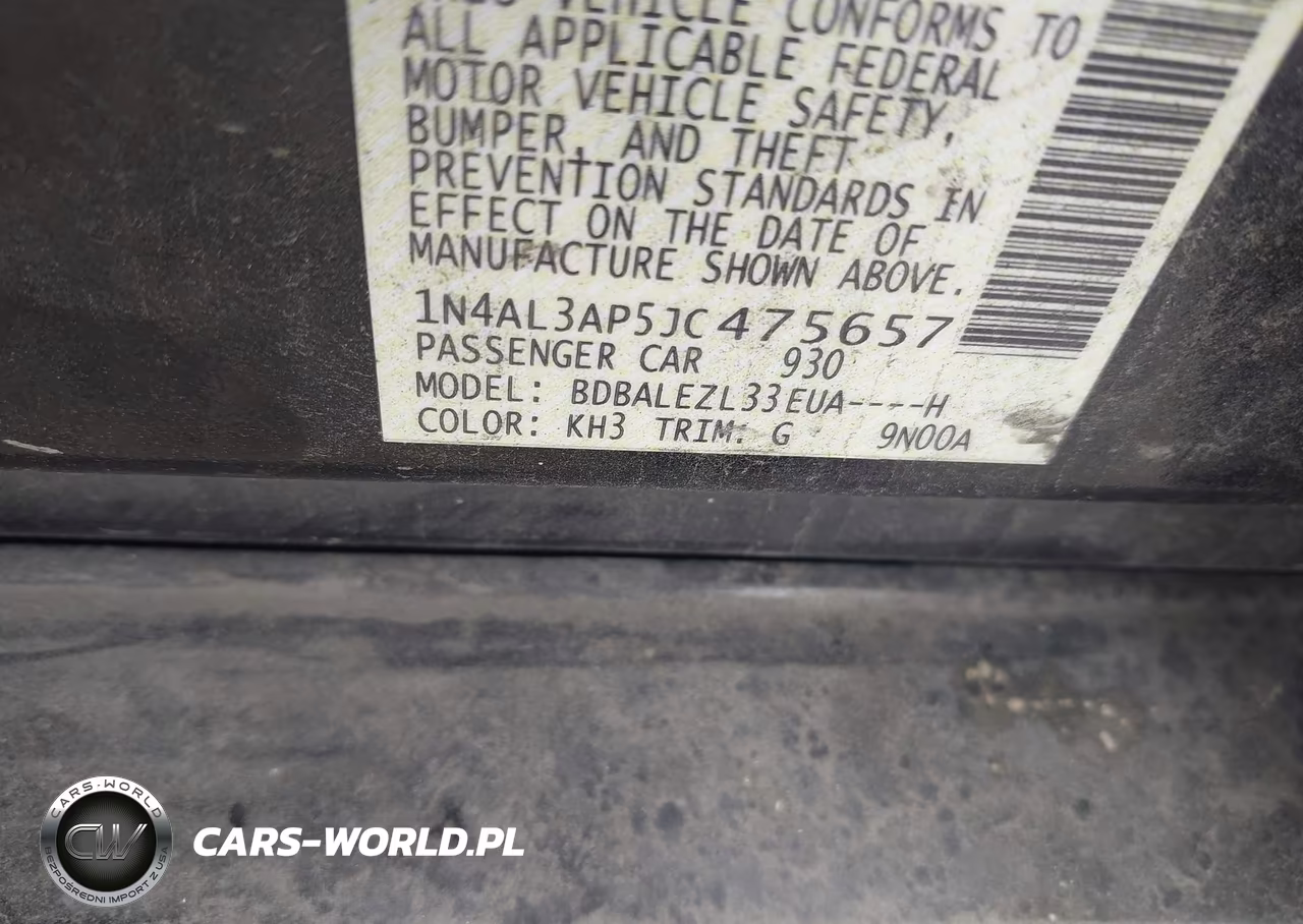2018 Nissan Altima 2.5 S VIN:1N4AL3AP5JC475657 - 9