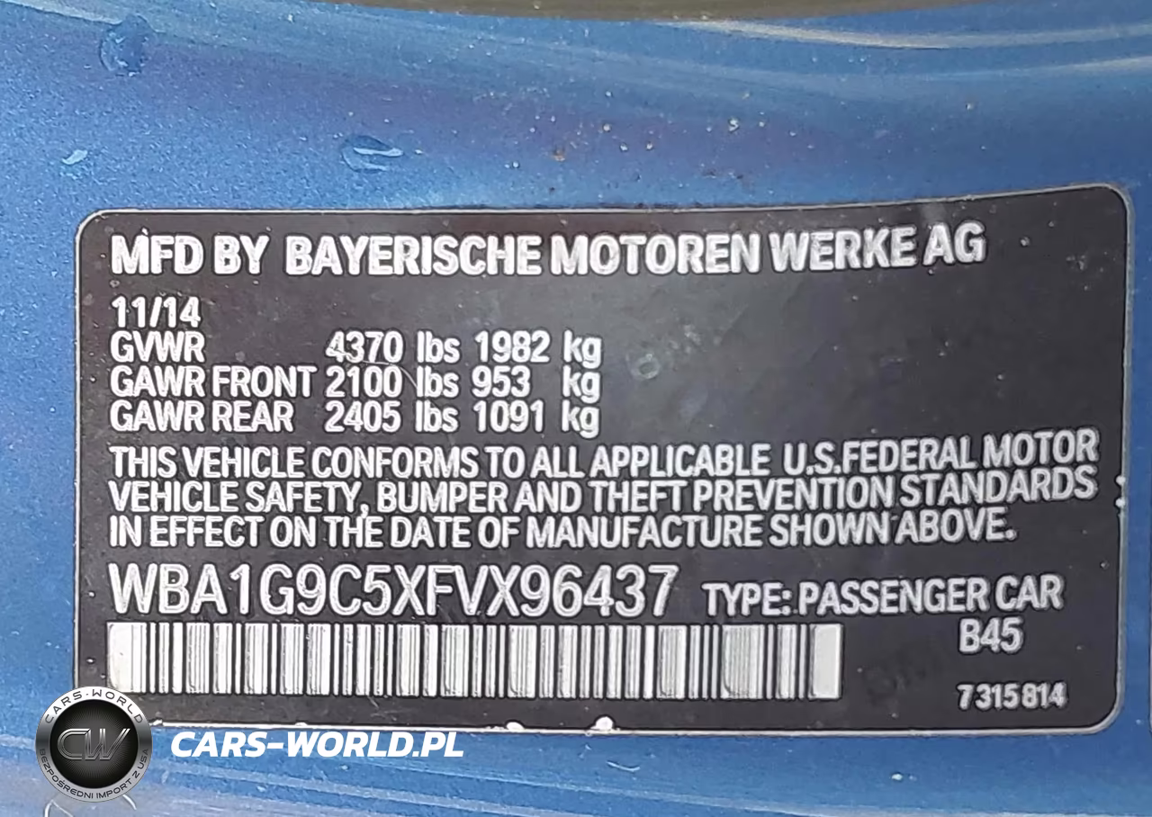 2015 BMW 228I VIN:WBA1G9C5XFVX96437 - 9