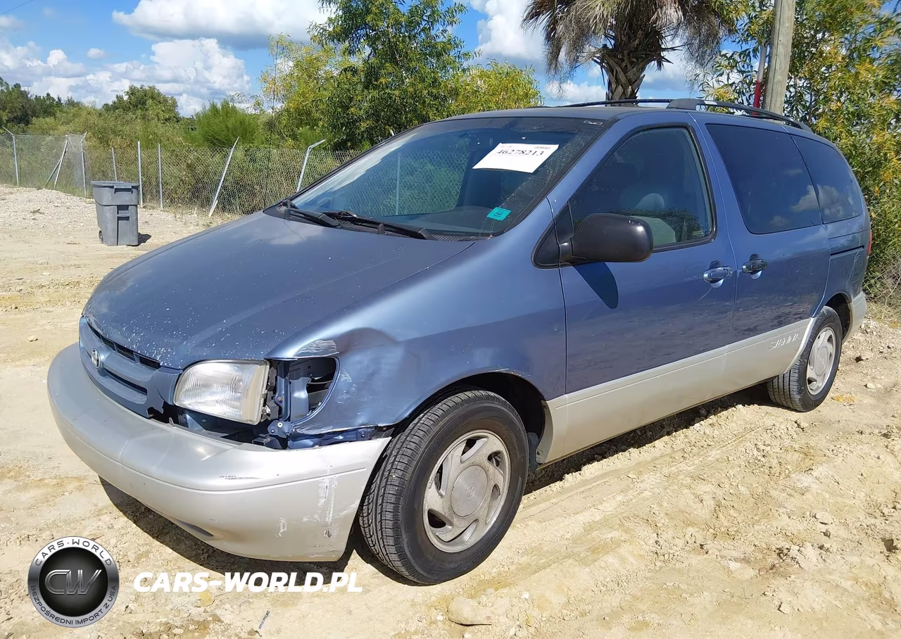 2000 Toyota Sienna Xle VIN:4T3ZF13C6YU179816 - 2