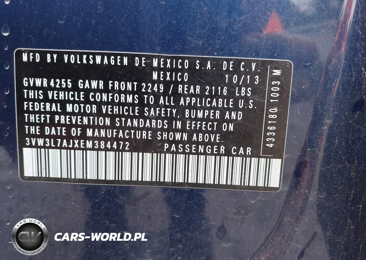 2014 Volkswagen Jetta 2.0L Tdi VIN:3VW3L7AJXEM384472 - 9